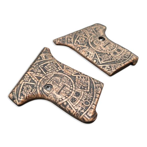 Seecamp LWS-25/32 Maple Grips - Aztec / Hand-painted