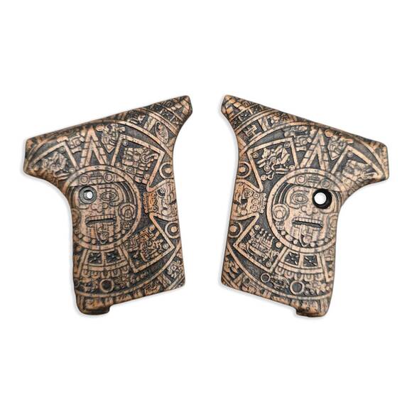 Seecamp LWS-25/32 maple grips - Aztec / hand-painted