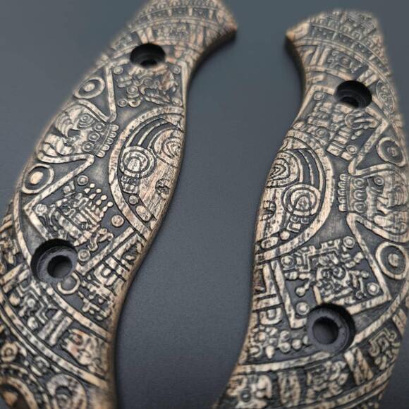 Aztec - Spyderco Mule Team, Mule Team 2 Knife Scales by Svechnikov Knives