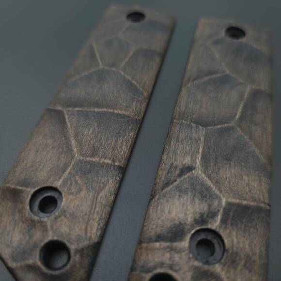 Cold Steel GI Tanto maple handle scales - Crack V2 (3169) / hand-painted