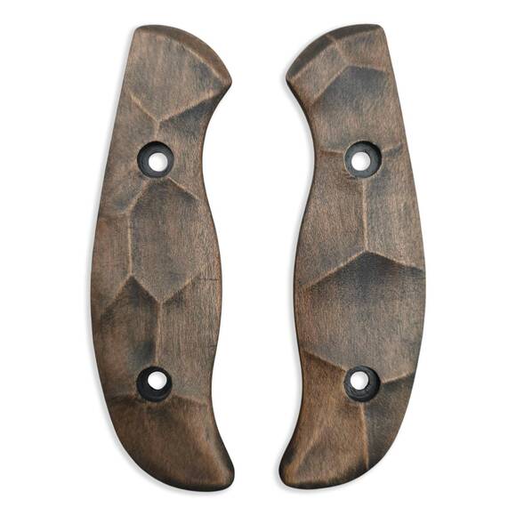 Spyderco Mule Team/2 maple handle scales - Crack V2 (3169) / hand-painted