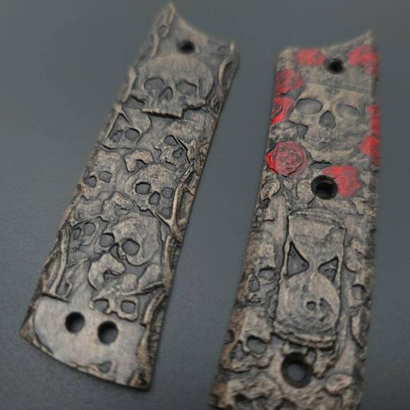 Deathless Dark - Chaves Scapegoat Street Knife Scales by Svechnikov Knives