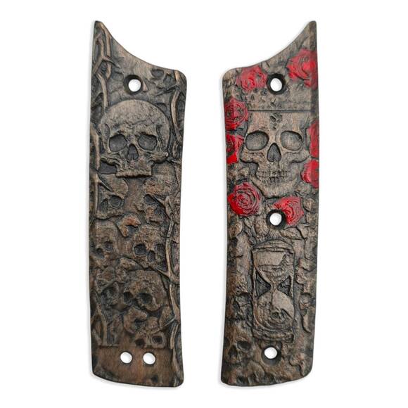 Deathless Dark - Chaves Scapegoat Street Knife Scales by Svechnikov Knives
