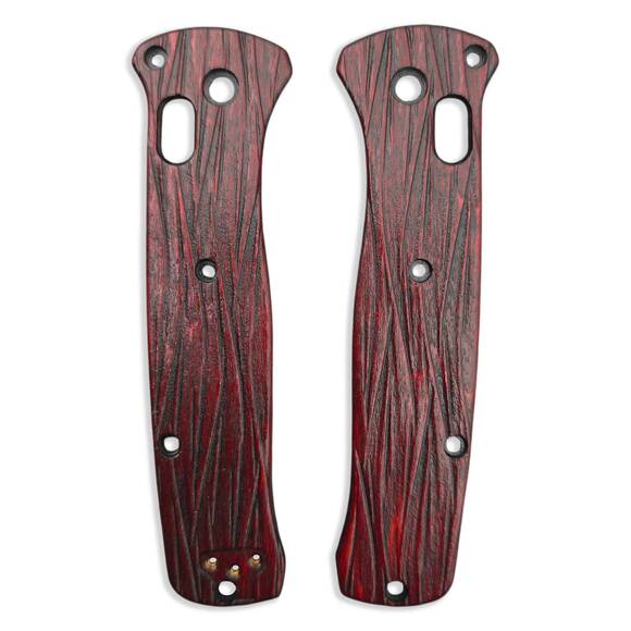 Benchmade Bailout 537 Maple Scales - Fibers Dark Blood / Hand-painted