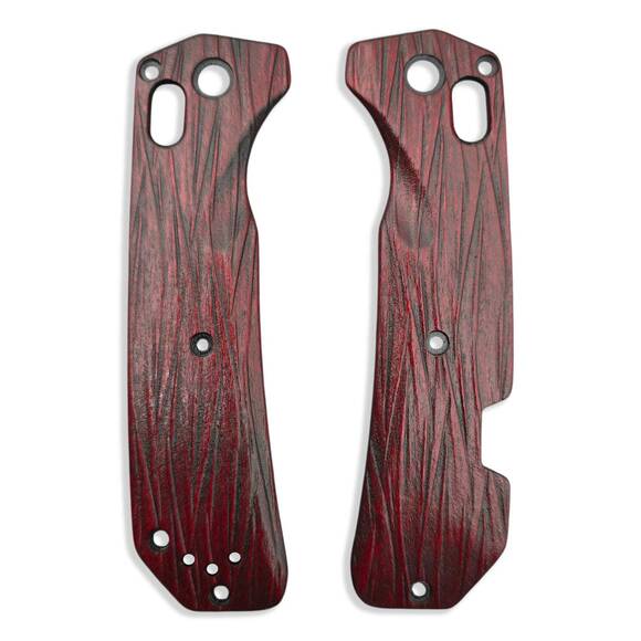 Fibers Dark Blood - Benchmade Grizzly Creek 15060-2 Knife Scales by Svechnikov Knives