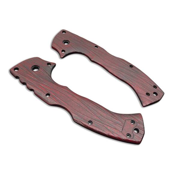 Fibers Dark Blood - Cold Steel 4-Max Elite Knife Scales by Svechnikov Knives