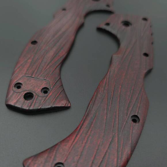 Fibers Dark Blood - Cold Steel 4-Max Elite Knife Scales by Svechnikov Knives