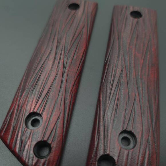 Fibers Dark Blood - Cold Steel GI Tanto Knife Scales by Svechnikov Knives