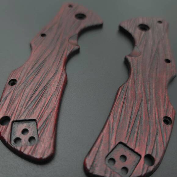 Fibers Dark Blood - Cold Steel Mini Recon-1 Knife Scales by Svechnikov Knives