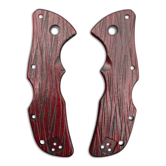 Fibers Dark Blood - Cold Steel Mini Recon-1 Knife Scales by Svechnikov Knives