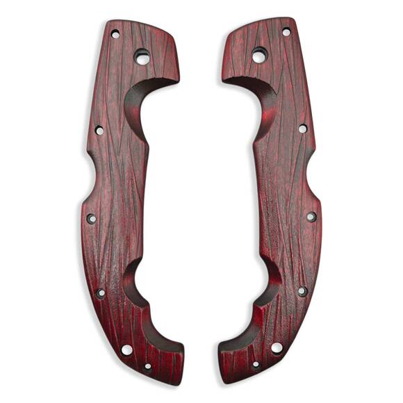 Fibers Dark Blood - Cold Steel Voyager Extra Large Knife Scales by Svechnikov Knives