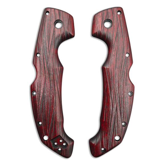 Fibers Dark Blood - Cold Steel Voyager Large Knife Scales by Svechnikov Knives