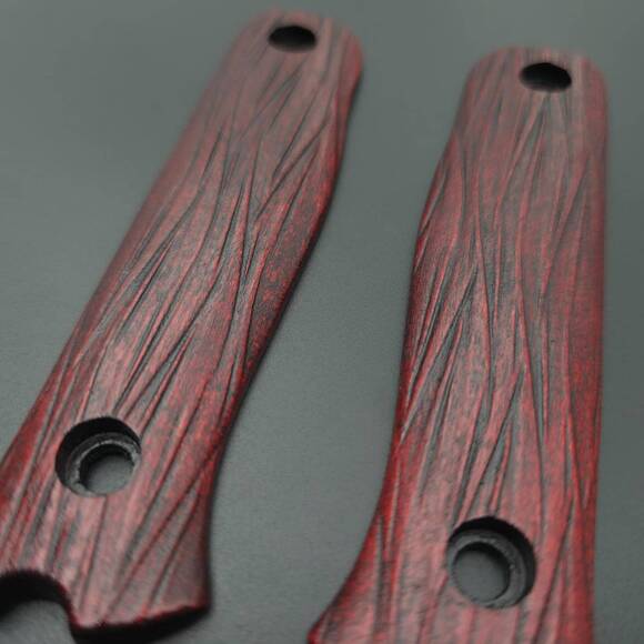Fibers Dark Blood - Fällkniven S1X, S1XB Knife Scales by Svechnikov Knives
