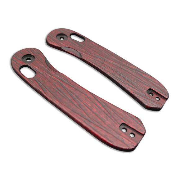 Knafs Lander 3 maple handle scales - Fibers Dark Blood / hand-painted