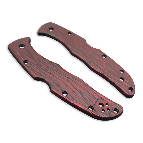 Fibers Dark Blood - Spyderco Endura 4, Matriarch 2 Knife Scales by Svechnikov Knives