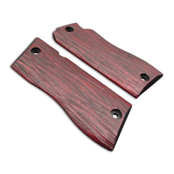 Star Model BM 9 Maple Grips - Fibers Dark Blood / Hand-painted