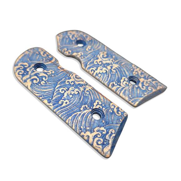 Kimber Solo Maple Grips - Japan Wave / Hand-painted