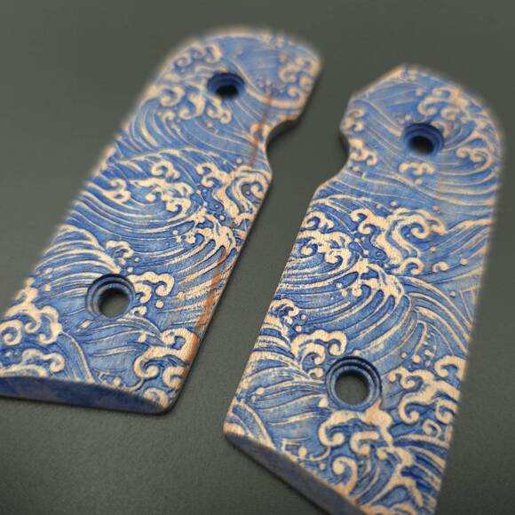Kimber Solo Maple Grips - Japan Wave / Hand-painted