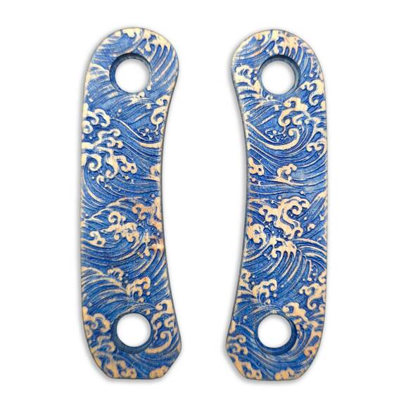 Japan Wave - Knafs Lander 4 Knife Scales by Svechnikov Knives