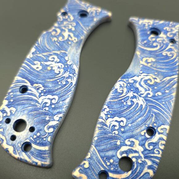 Japan Wave - Spyderco Lil' Temperance 3, Lil' Temperance 3 Lightweight Knife Scales by Svechnikov Knives
