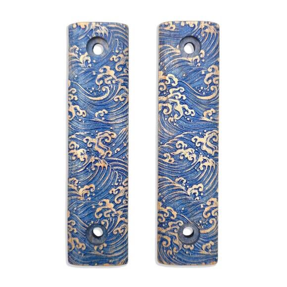 Zero Tolerance ZT 0006 maple handle scales - Japan Wave / hand-painted