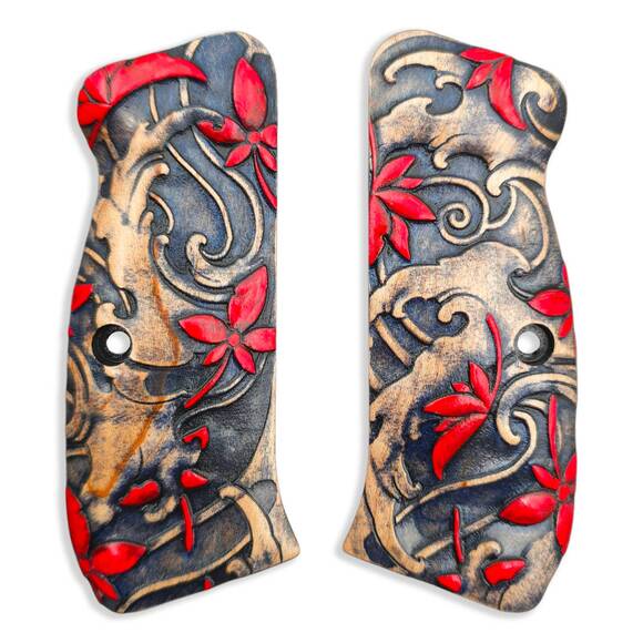 Japanese Maple - CZ 75, 75B, 75BD, 85, SP-01, SP-01 Shadow Palm Swell Grips