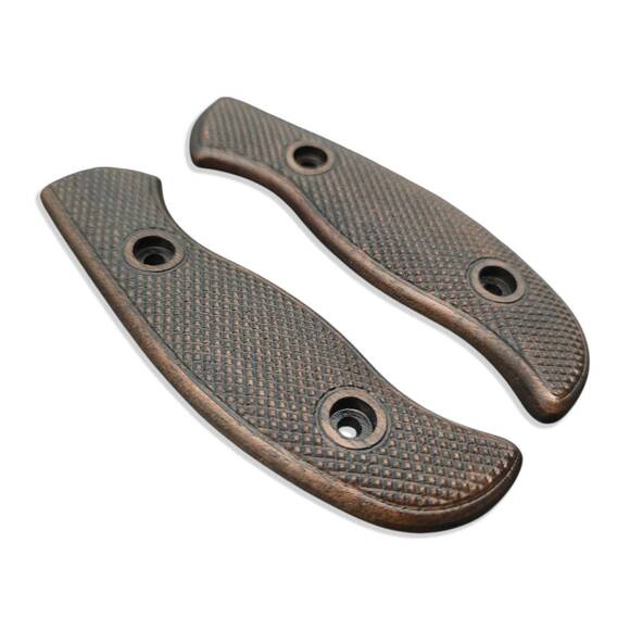 Old Classic Walnut Dark - Spyderco Mule Team, Mule Team 2 Knife Scales by Svechnikov Knives