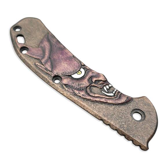 Zero Tolerance ZT 0566 maple handle scales - Oni Demon W by Umeda Karin