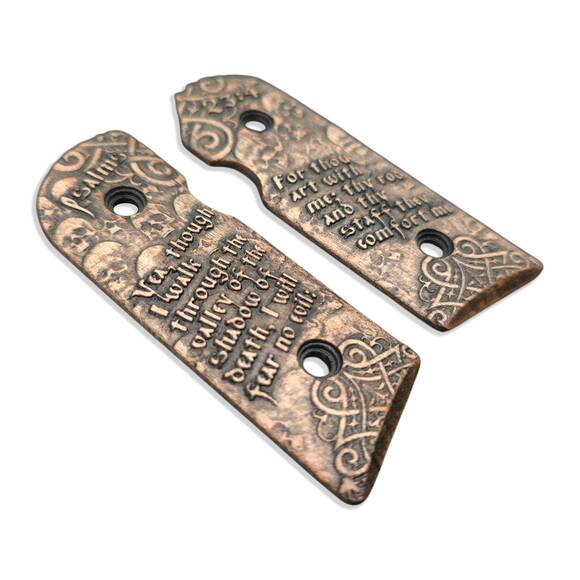 Kimber Solo Maple Grips - Psalms 23:4 / Hand-painted