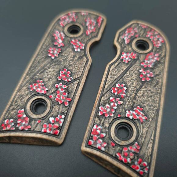 Kimber Solo Maple Grips - Sakura / Hand-painted