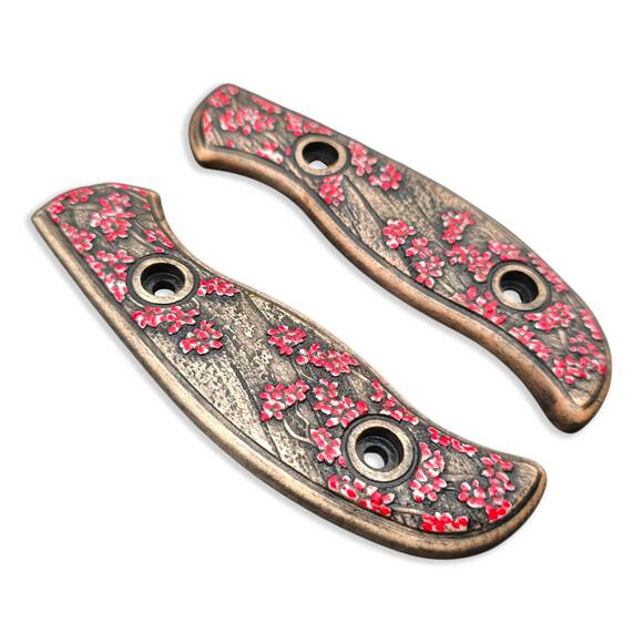 Sakura - Spyderco Mule Team, Mule Team 2 Knife Scales by Svechnikov Knives