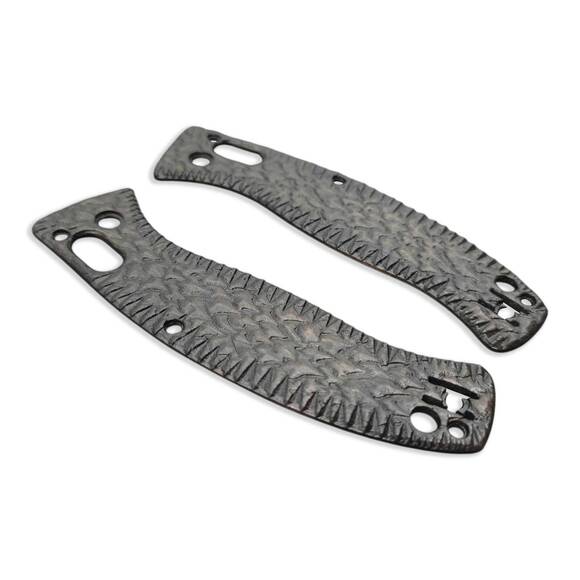 Shark Teeth Black - Spyderco D'Allara 3 Knife Scales by Svechnikov Knives