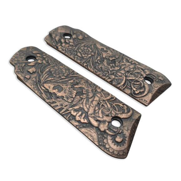 Skull Flowers (3169) - Ruger 22/45 Mark IV Grips