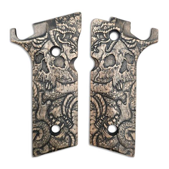 Skull Snake - Beretta 92XI, 92GTS Grips