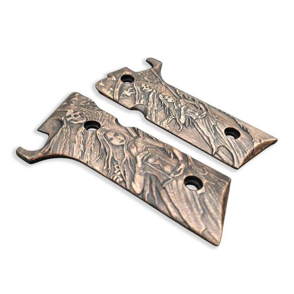 Beretta 92XI, 92GTS Maple Grips - Summon Reaper / Hand-painted