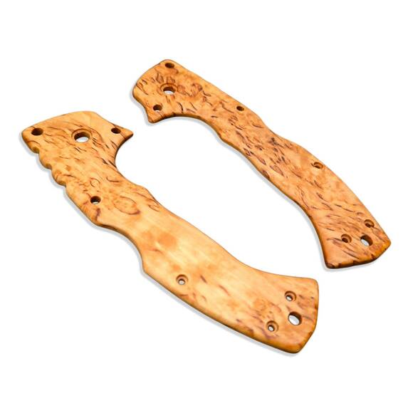 Cold Steel 4-Max Elite karelian birch handle scales - Traditional / hand-painted