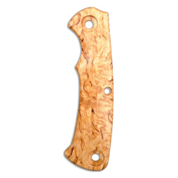 Hinderer Project X karelian birch handle scales - Traditional / hand-painted