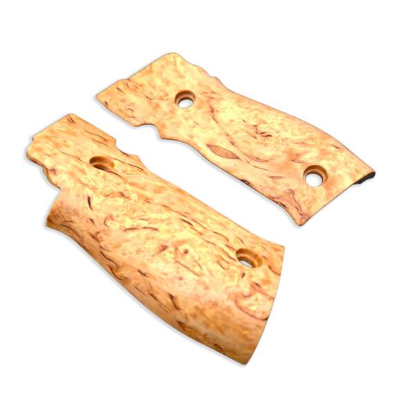 Sig Sauer P226 SAO Karelian Birch Grips - Traditional / Hand-painted