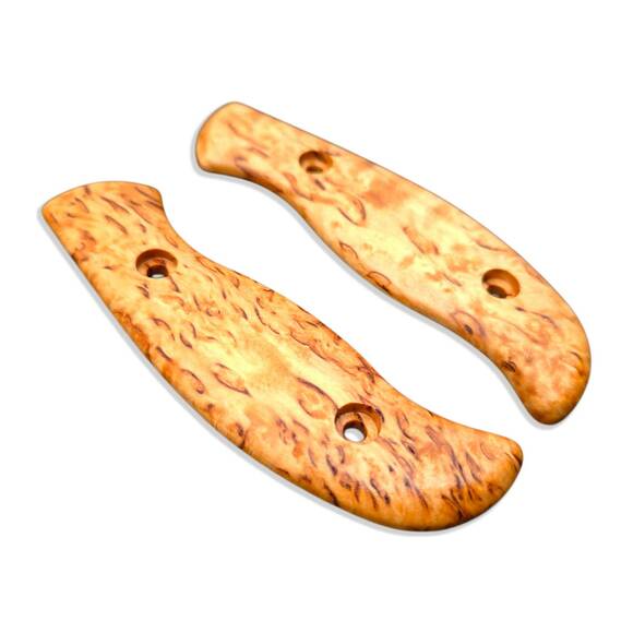Spyderco Mule Team/2 karelian birch handle scales - Traditional / hand-painted