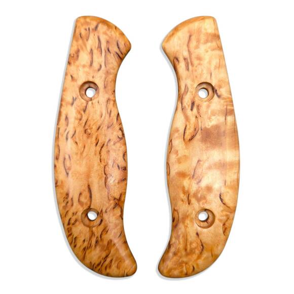 Spyderco Mule Team/2 karelian birch handle scales - Traditional / hand-painted