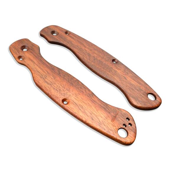 Spyderco Military 2 walnut handle scales - Traditional / hand-painted