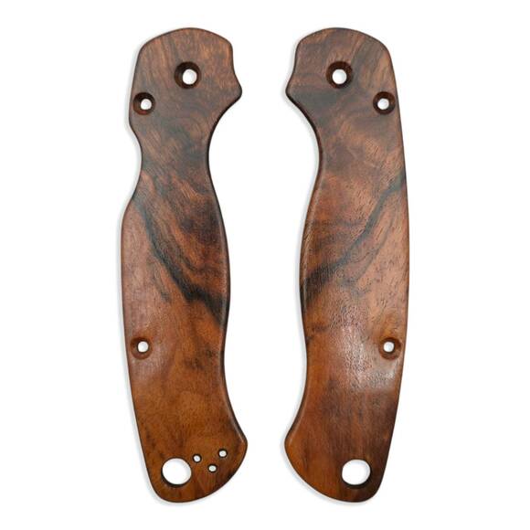 Spyderco Para Military 2 walnut handle scales - Traditional (150 Years) / hand-painted