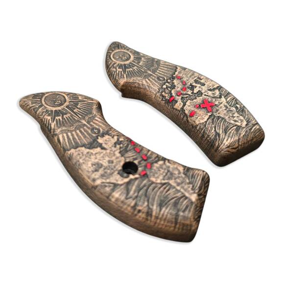 Treasure Map - Smith & Wesson J-Frame Round Butt Grips