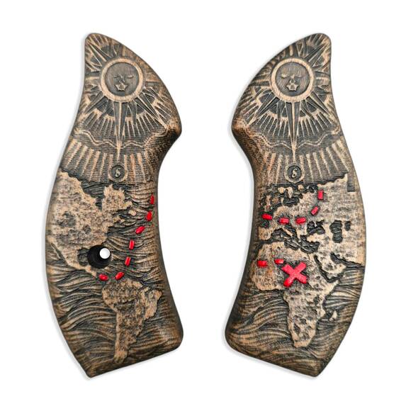 Treasure Map - Smith & Wesson J-Frame Round Butt Grips