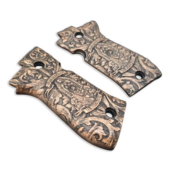 Beretta 84 Maple Grips - Virgen De Guadalupe And San Judas Tadeo / Hand-painted