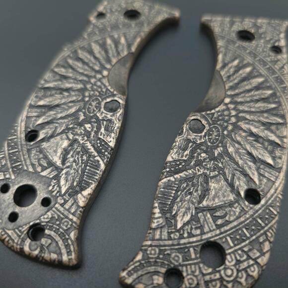 War Chief - Spyderco Lil' Temperance 3, Lil' Temperance 3 Lightweight Knife Scales by Svechnikov Knives