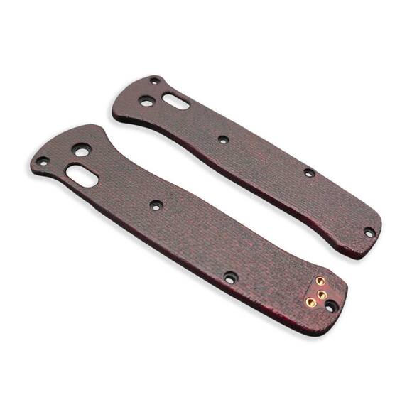 Benchmade Bailout 537 Maple Scales - Almost Micarta Dark Blood / Hand-painted
