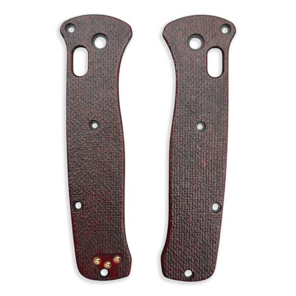 Benchmade Bailout 537 Maple Scales - Almost Micarta Dark Blood / Hand-painted