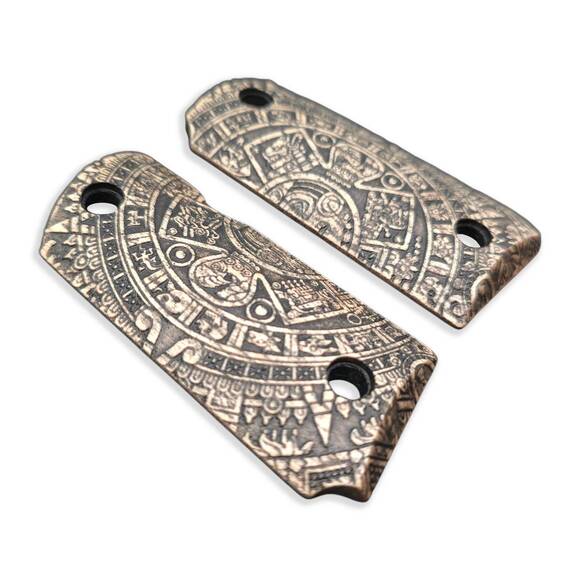Kimber Micro 9 Maple Grips - Aztec / Hand-painted
