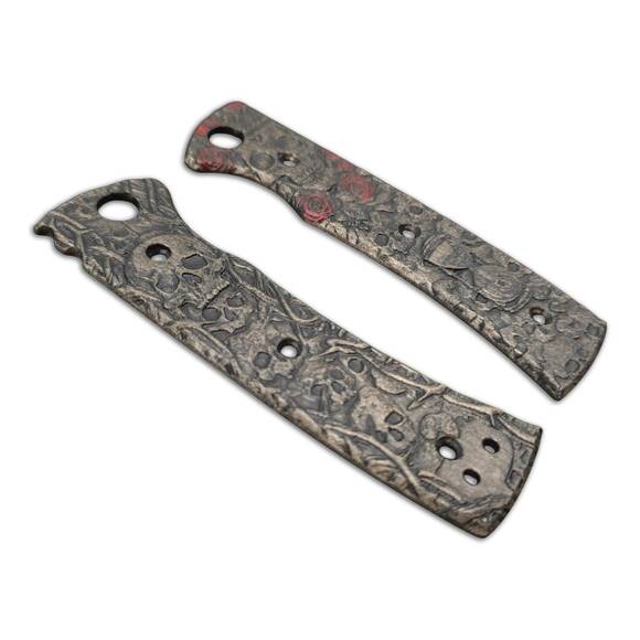 Chaves Blue Label Redencion 229 maple handle scales - Memento Mori / hand-painted